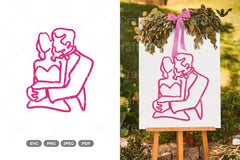 Wedding Couple Monoline Clipart Bundle - CraftNest - Digital Crafting and Art