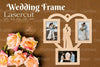 Wedding Heart Frame Lasercut Clipart Bundle
