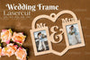 Wedding Frame Lasercut SVG Bundle