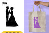 Wedding Couple Silhouette Clipart Bundle