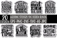 Wedding Stickers Design SVG Bundle - CraftNest - Digital Crafting and Art