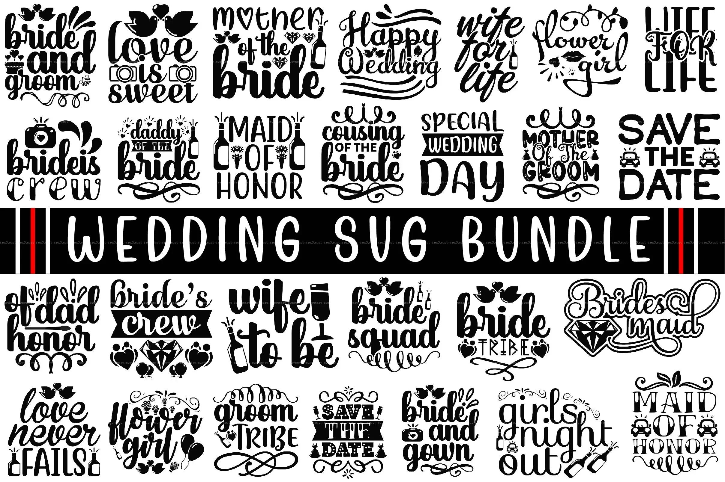 Wedding Design SVG Bundle