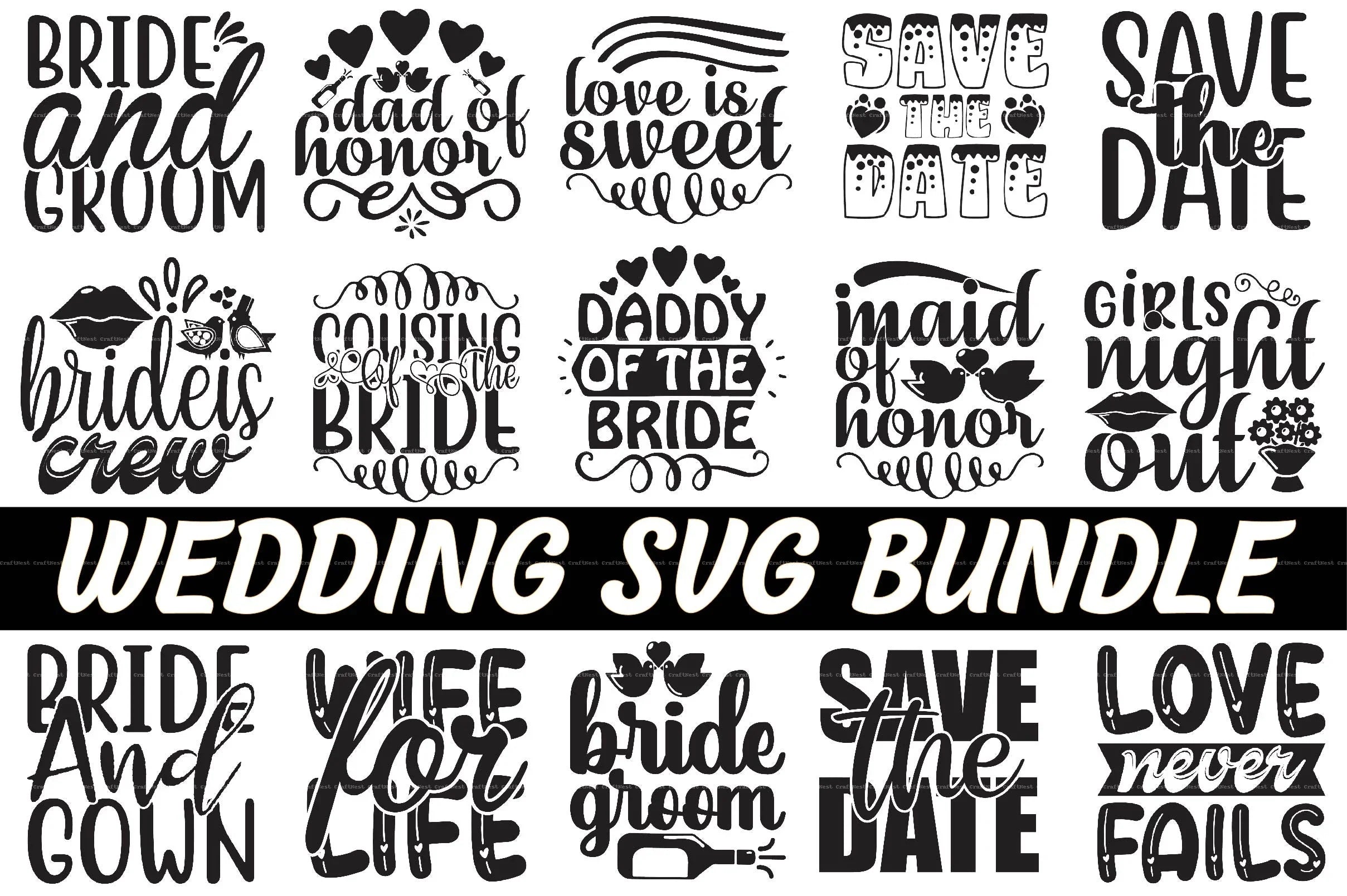 Wedding SVG Bundle