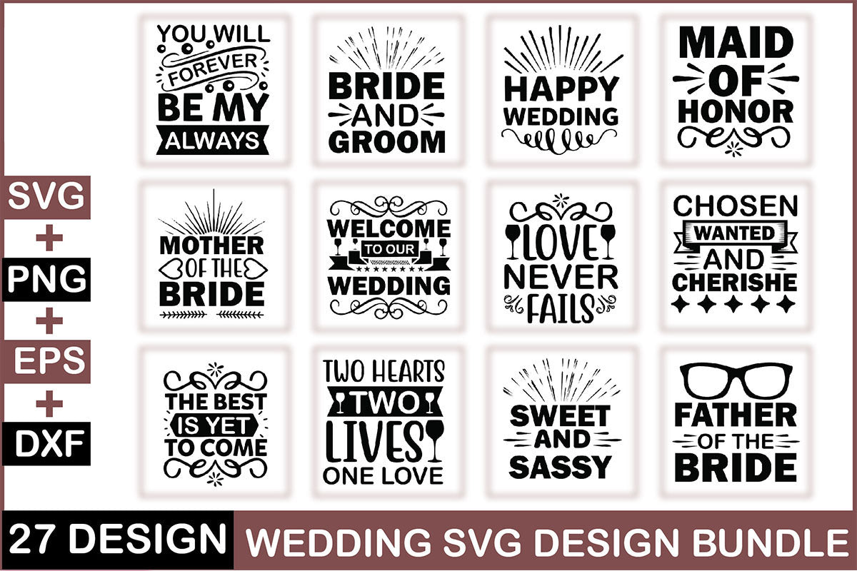 Wedding SVG Bundle 1
