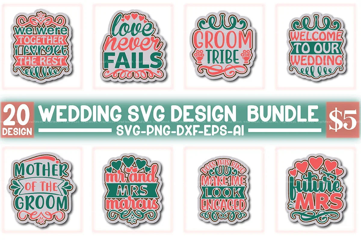 Wedding Design SVG Bundle