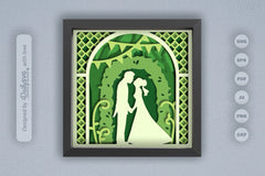 Romantic Nature Wedding Papercut SVG Bundle - CraftNest - Digital Crafting and Art