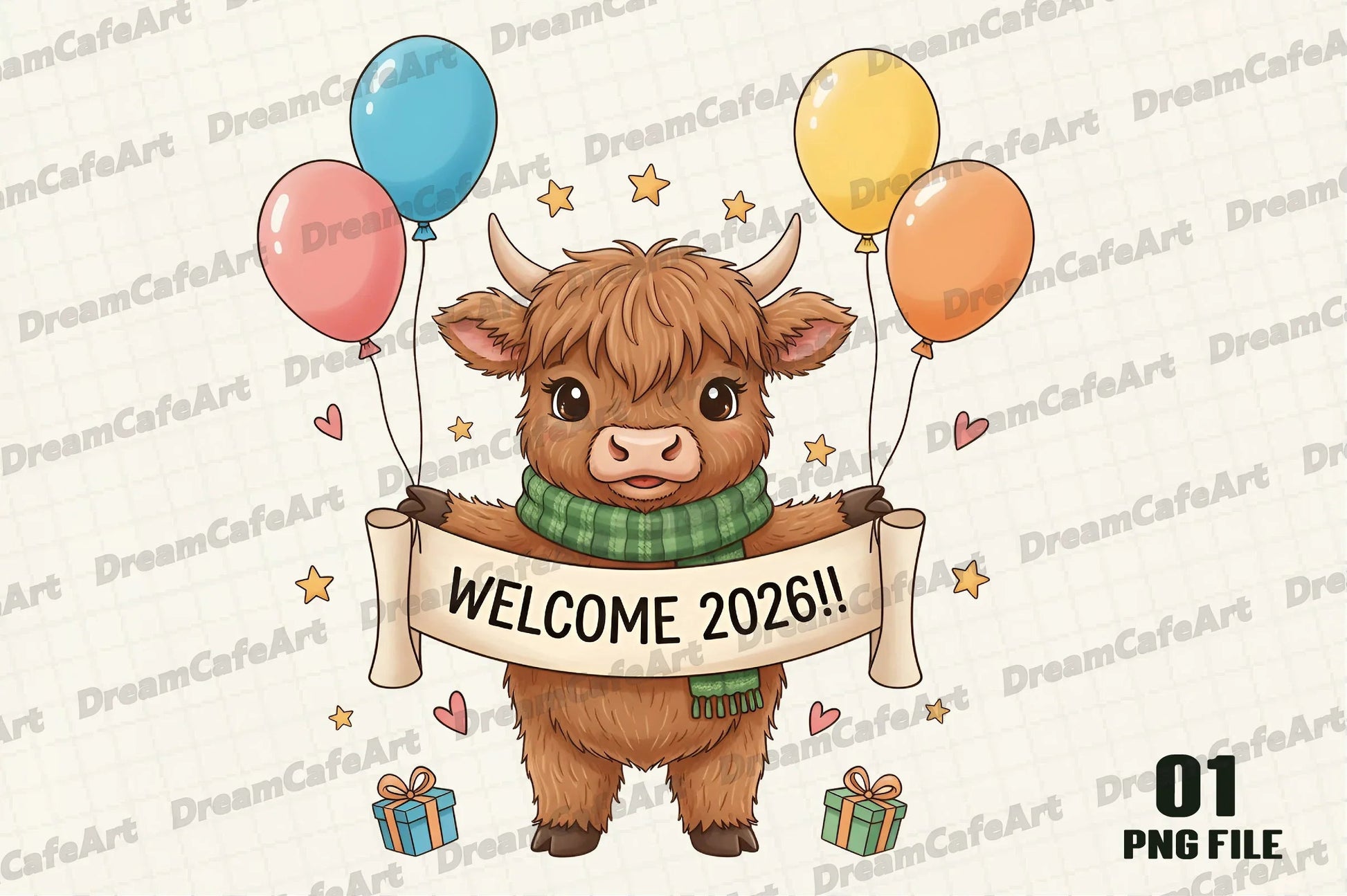 Highland Cow Clipart Bundle 2026 - CraftNest - Digital Crafting and Art