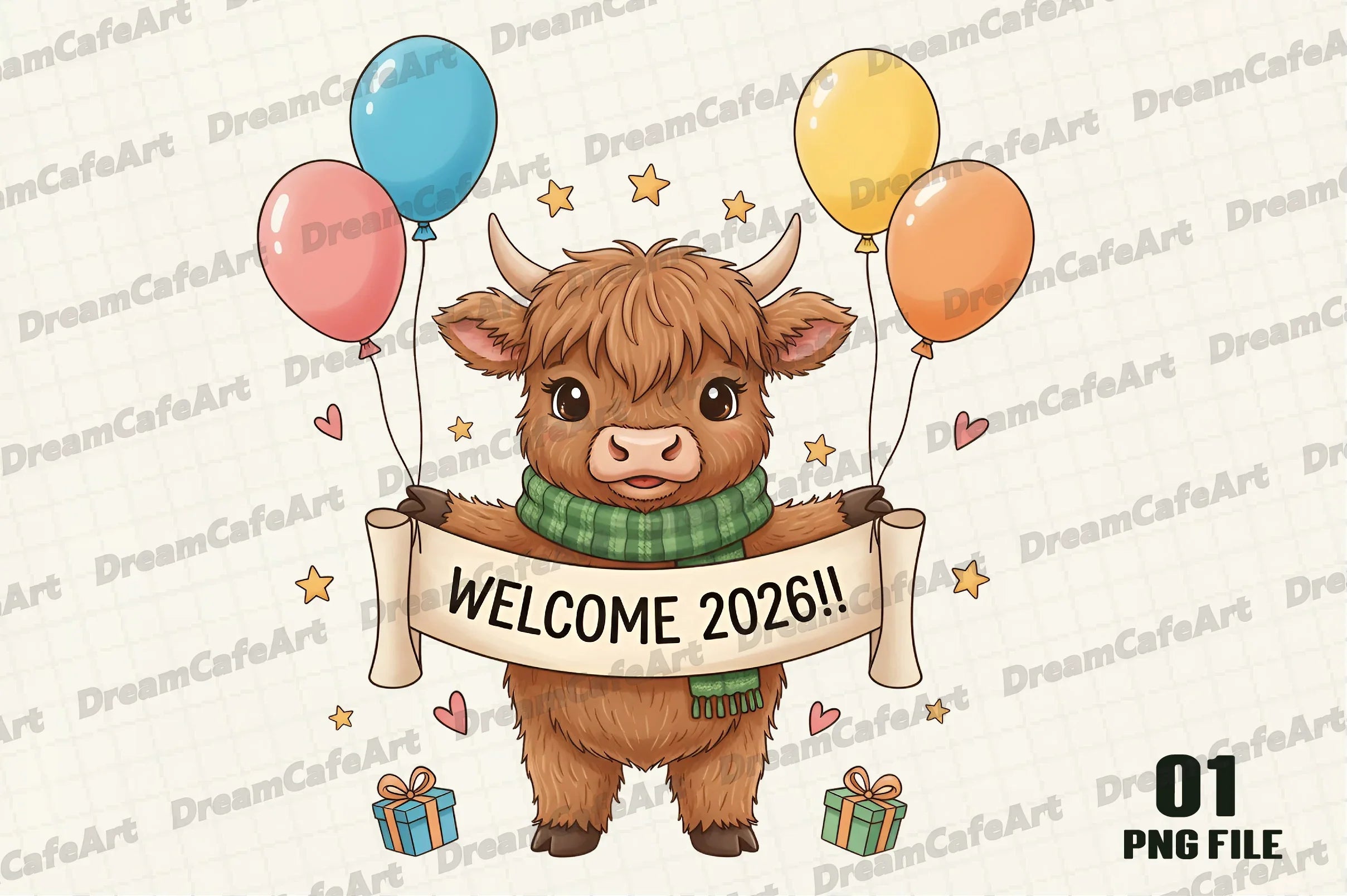 Highland Cow Clipart Bundle 2026 - CraftNest - Digital Crafting and Art