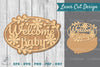 Welcome Baby Laser Cut Sign Clipart Bundle