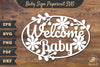 Welcome Baby Papercut SVG Bundle