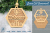 Welcome Christmas Laser Cut Ornament Clipart Bundle