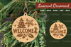 Welcome Christmas Lasercut Ornament Clipart Bundle