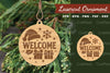 Welcome Christmas Laser Cut Ornament Clipart Bundle