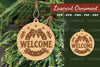 Welcome Christmas Lasercut Ornament Clipart Bundle