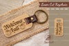 Welcome Fall Laser Cut Keychain Design