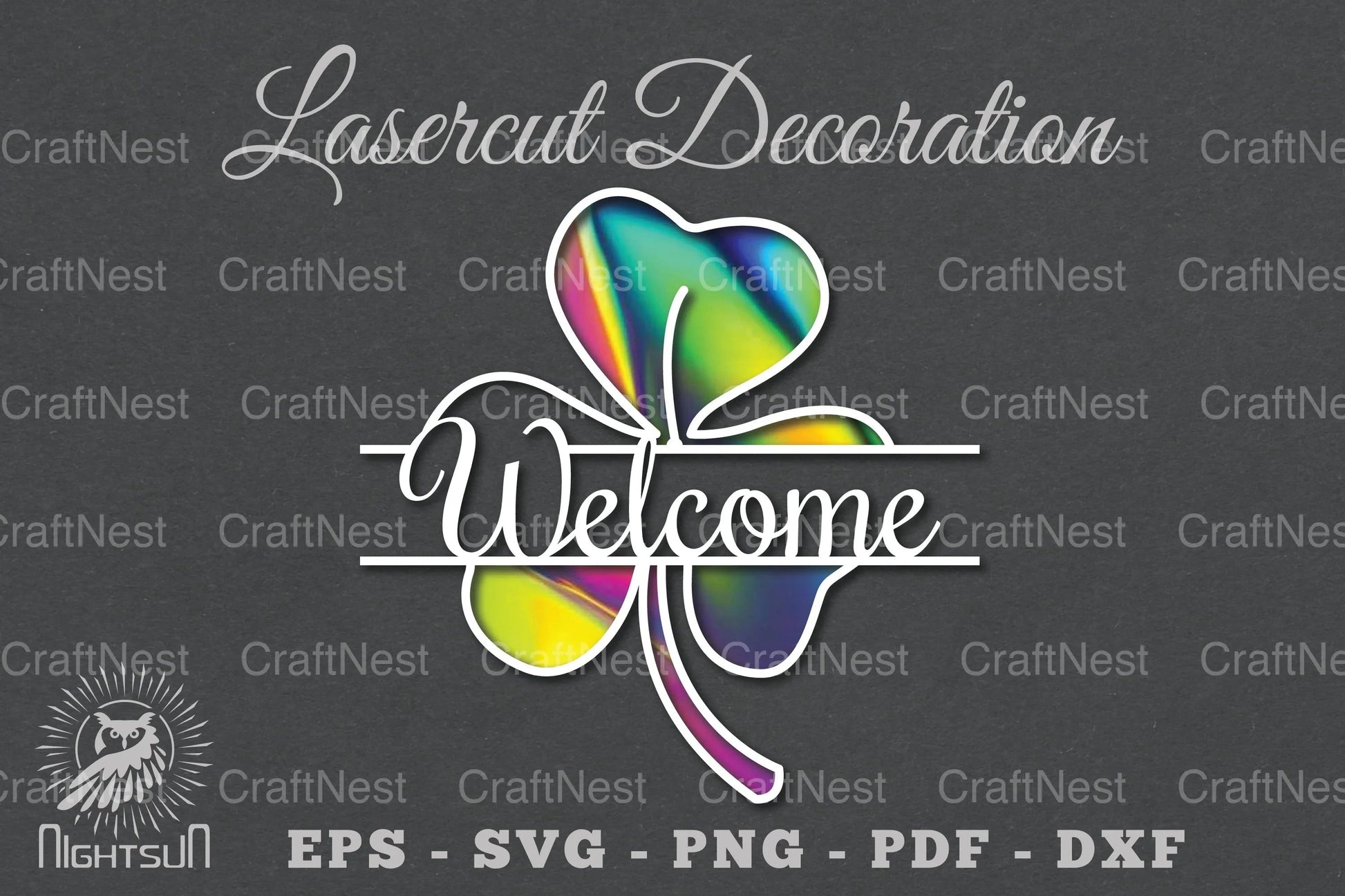 Welcome Flower Laser Cut SVG Bundle - CraftNest - Digital Crafting and Art