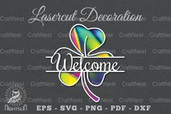 Welcome Flower Laser Cut SVG Bundle - CraftNest - Digital Crafting and Art