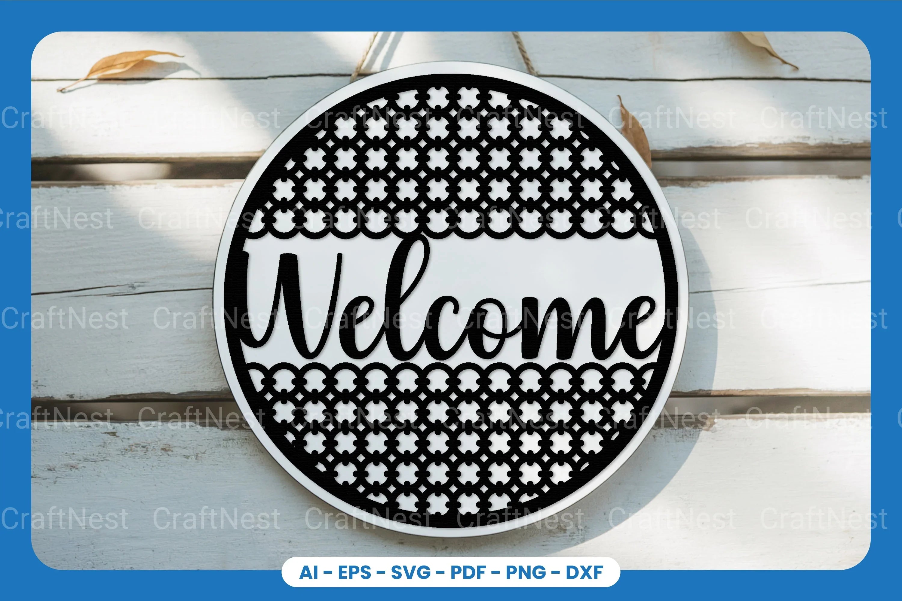 Welcome Sign Laser Cut SVG Bundle - CraftNest - Digital Crafting and Art