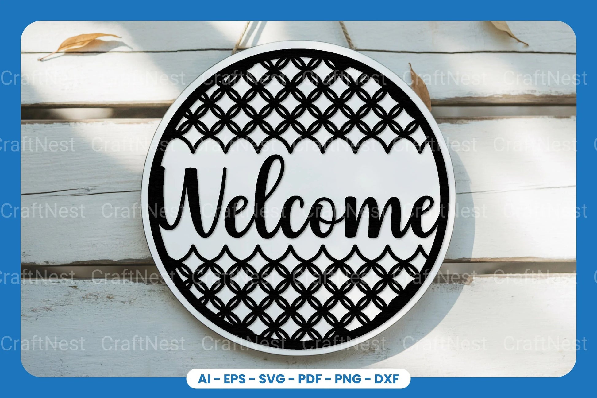 Welcome Sign Laser Cut SVG Bundle - CraftNest - Digital Crafting and Art