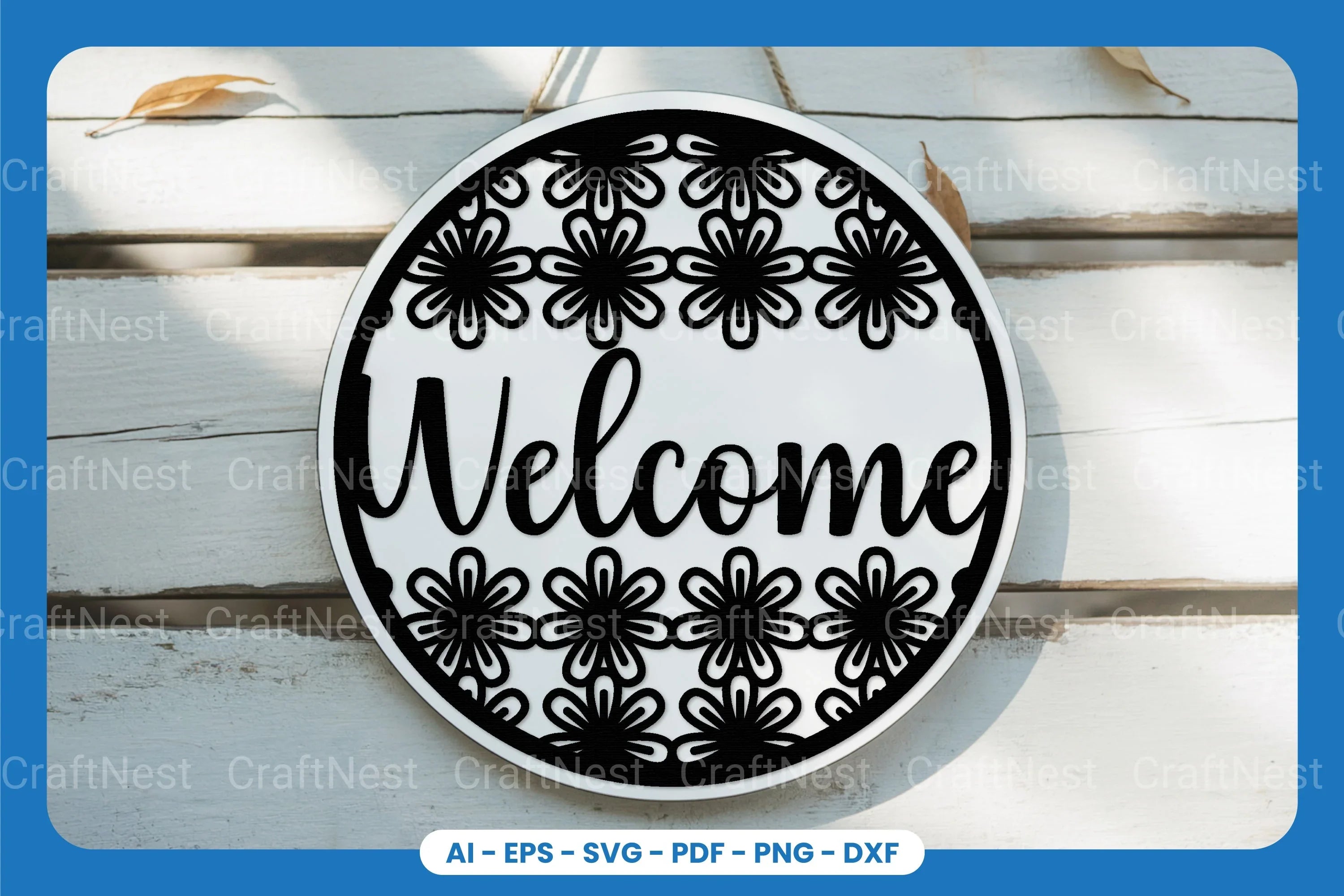 Welcome Sign Laser Cut SVG Bundle - CraftNest - Digital Crafting and Art