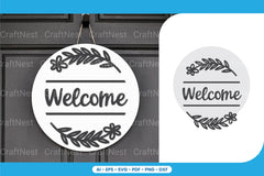 Welcome Sign Laser Cut SVG Bundle - CraftNest - Digital Crafting and Art