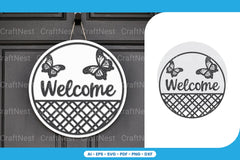Welcome Sign Laser Cut SVG Bundle - CraftNest - Digital Crafting and Art