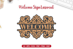 Welcome Sign Laser Cut SVG Bundle - CraftNest - Digital Crafting and Art