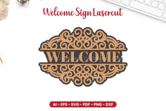 Welcome Sign Lasercut SVG Bundle - CraftNest - Digital Crafting and Art