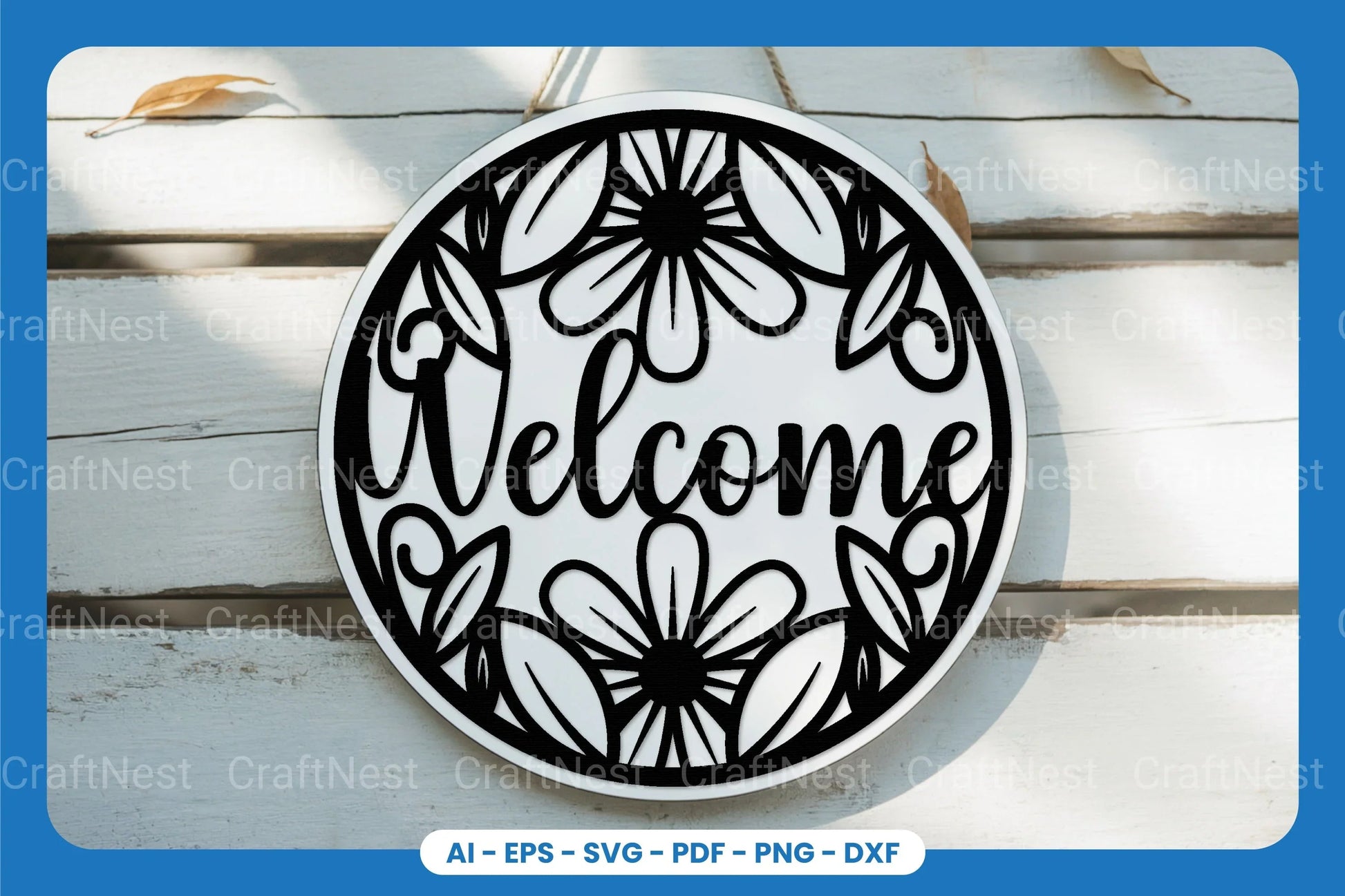 Welcome Sign Laser Cut SVG Bundle - CraftNest - Digital Crafting and Art