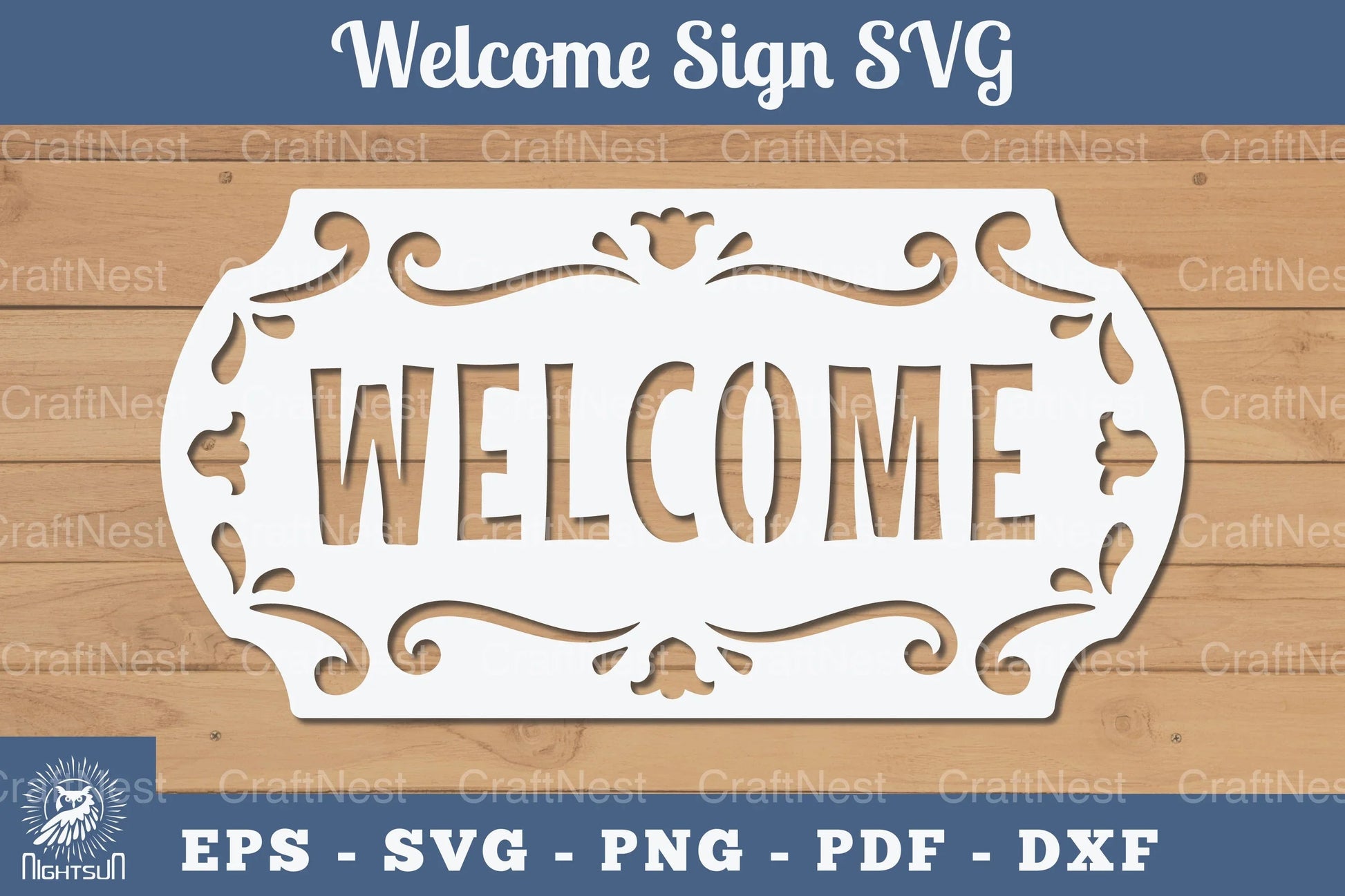 Welcome Sign Papercut SVG Bundle - CraftNest - Digital Crafting and Art