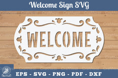 Welcome Sign Papercut SVG Bundle - CraftNest - Digital Crafting and Art