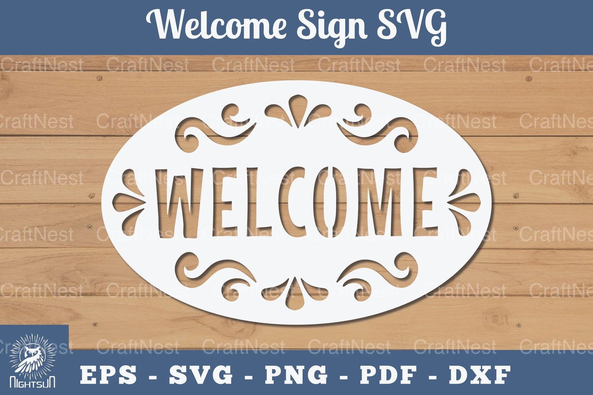 Welcome Sign Papercut SVG Bundle - CraftNest - Digital Crafting and Art