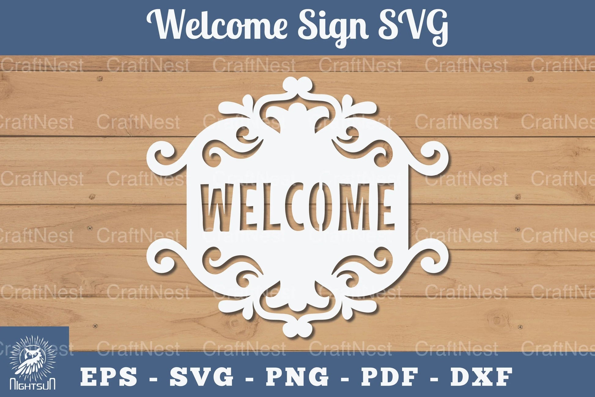 Welcome Sign Papercut SVG Bundle - CraftNest - Digital Crafting and Art