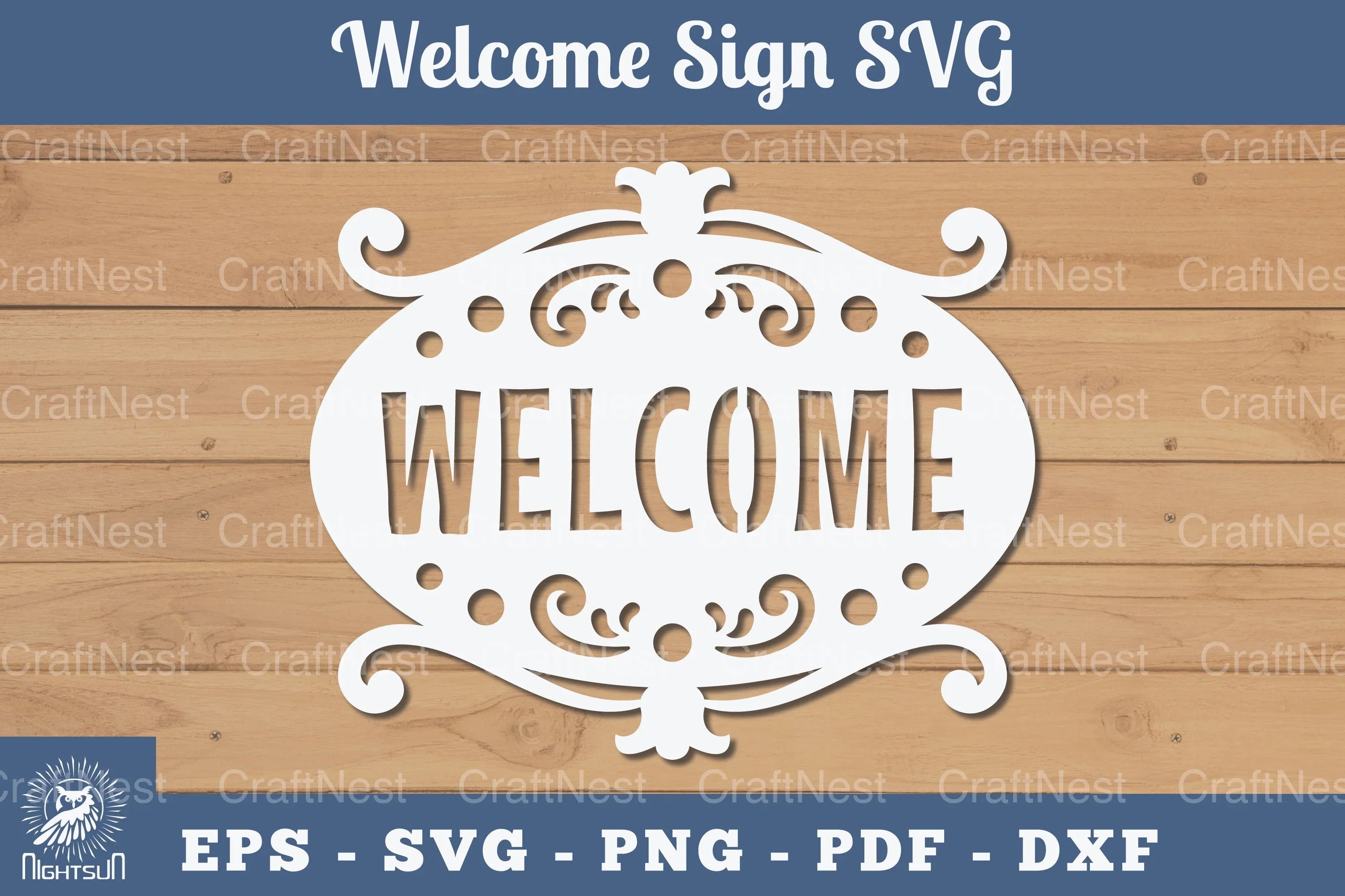 Welcome Sign Papercut SVG Bundle - CraftNest - Digital Crafting and Art