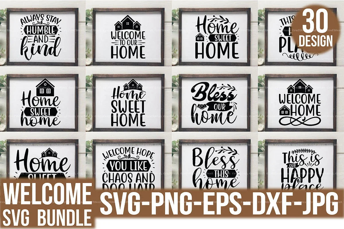 Welcome Design SVG Bundle
