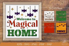 Magical Home 3D Shadow Box Papercut Design - CraftNest - Digital Crafting and Art