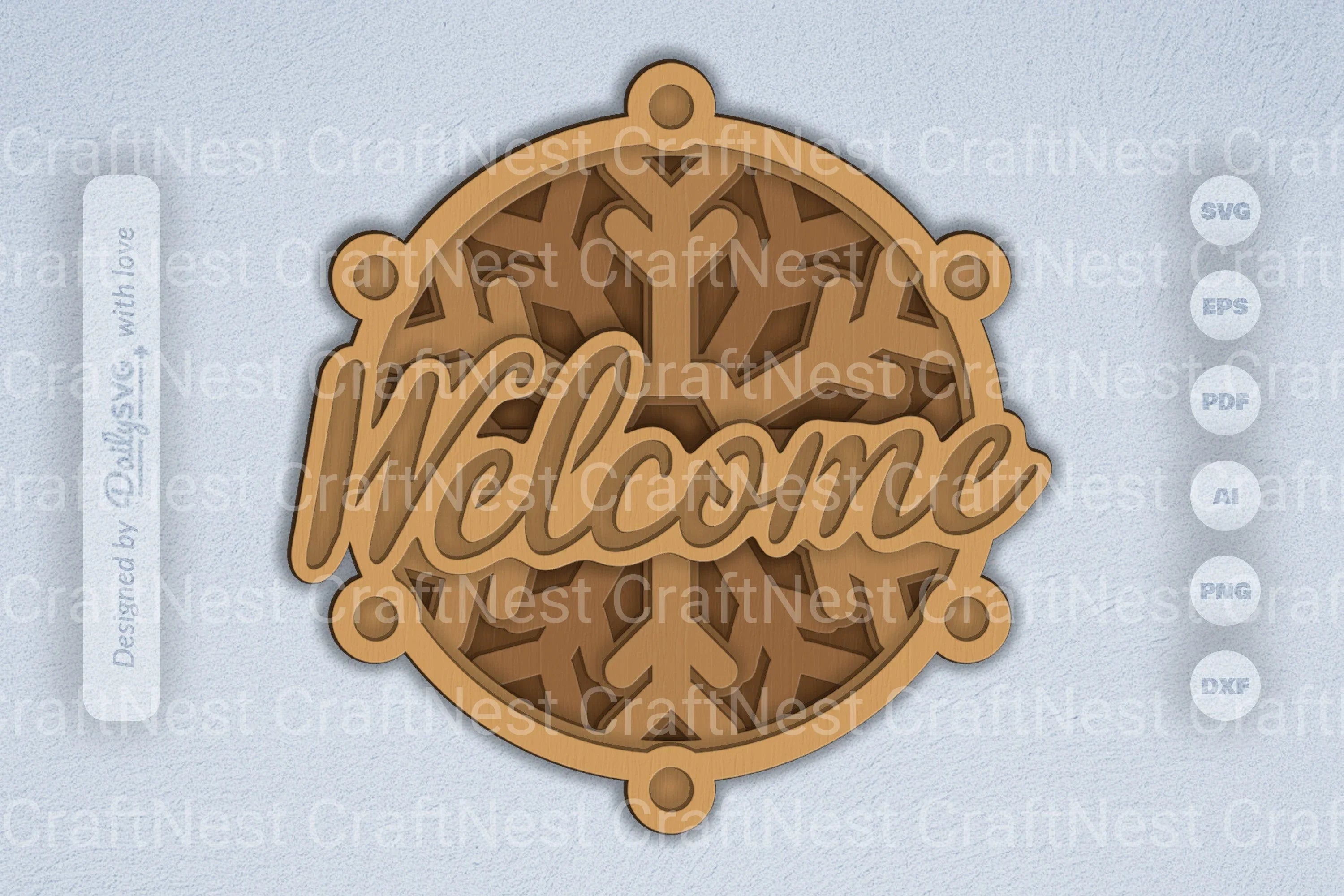 Winter Snowflake Laser Cut SVG Bundle