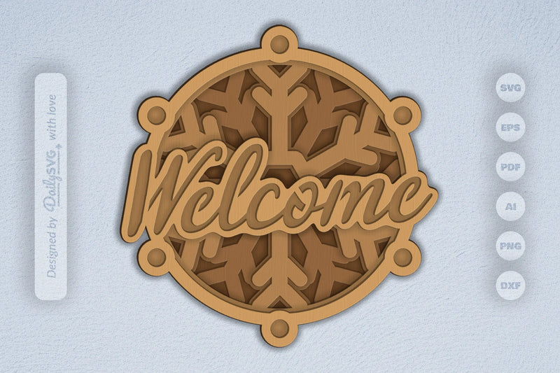 Winter Snowflake Laser Cut SVG Bundle - CraftNest - Digital Crafting and Art