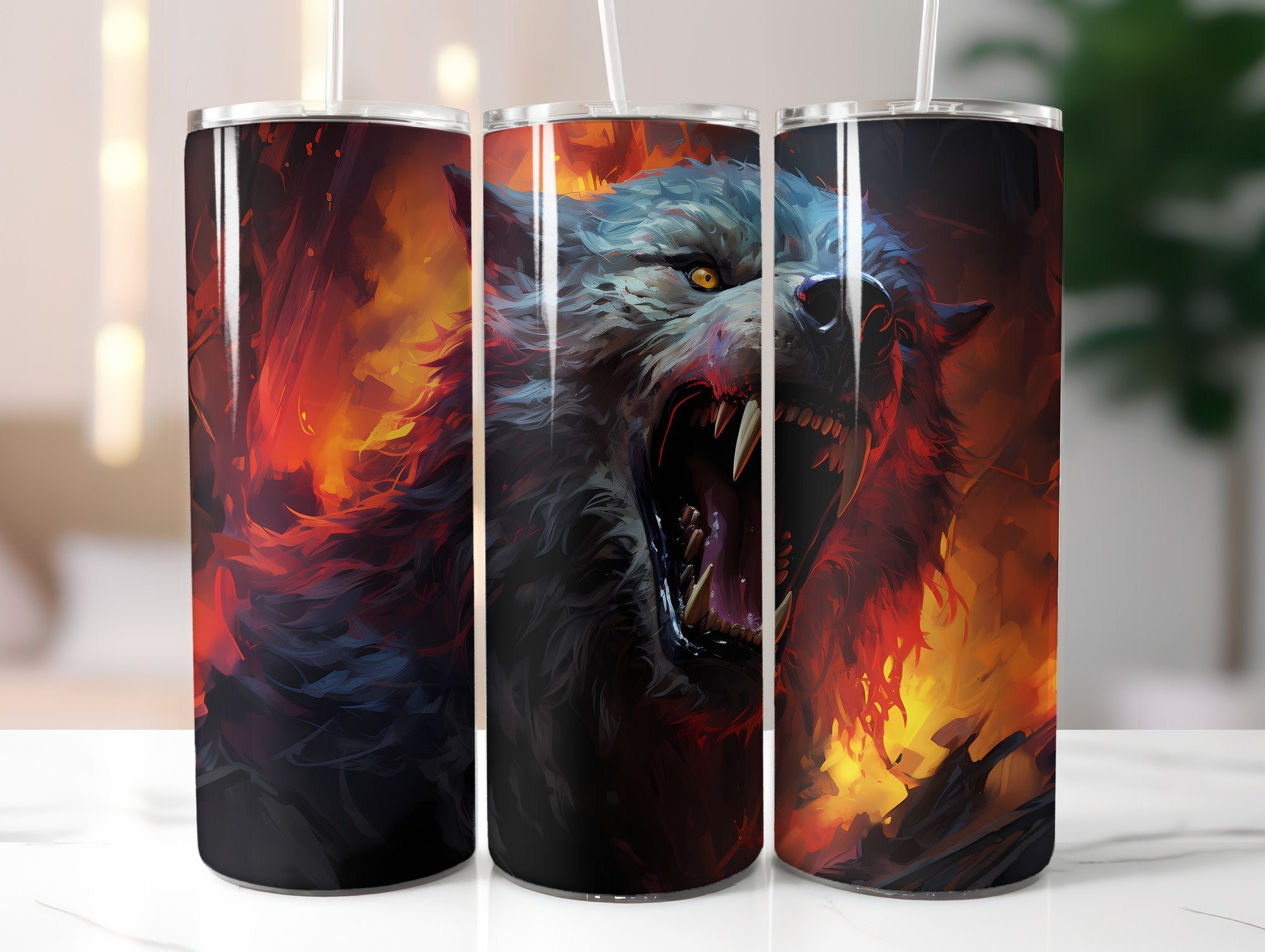 Werewolf Tumbler Wrap - CraftNest