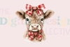 Charming Western Christmas Cow Clipart Bundle