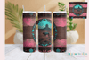 Stylish Pink Teal Western Tumbler Wrap Bundle