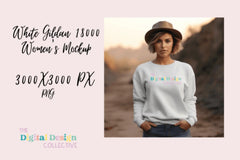 Western Gildan 18000 Sweater Mockup - CraftNest - Digital Crafting and Art
