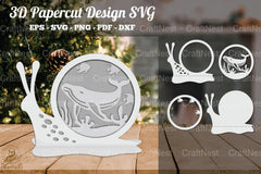 Whale 3D Papercut Design Clipart Bundle - CraftNest - Digital Crafting and Art