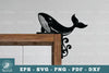 Whale Door Corner Lasercut SVG Bundle