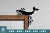 Whale Door Corner Lasercut SVG Bundle