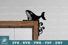 Whale Door Corner Lasercut SVG Bundle - CraftNest - Digital Crafting and Art