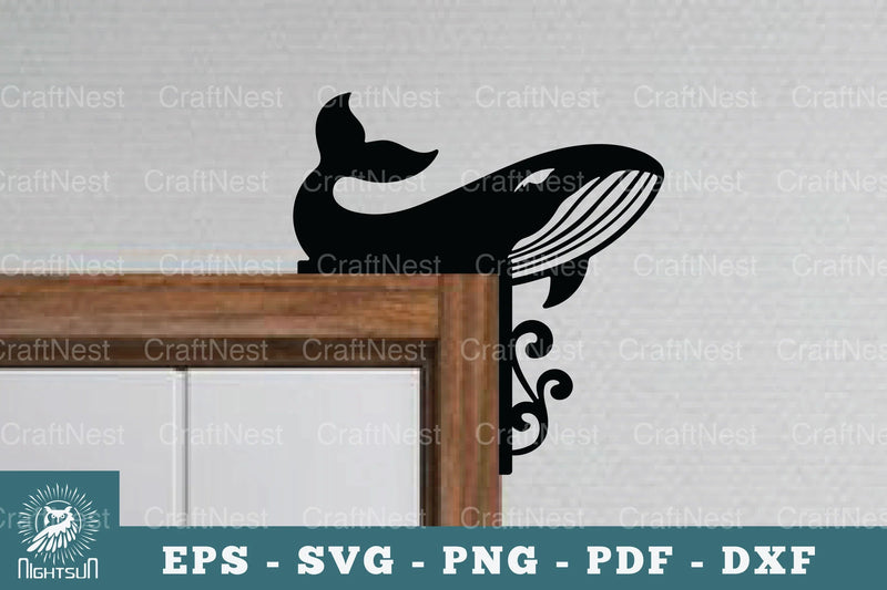 Whale Door Corner Lasercut Clipart Bundle - CraftNest - Digital Crafting and Art
