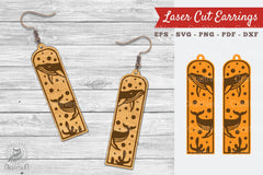 Whale Laser Cut Earrings SVG Bundle - CraftNest - Digital Crafting and Art