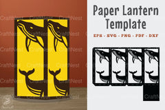 Whale Papercut Lantern Template SVG Bundle - CraftNest - Digital Crafting and Art