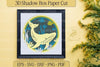 Whale on the Ocean 3D Shadow Box Bundle